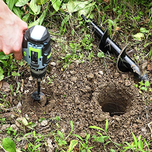 WORKPRO Auger Drill Bit Set with Hex Drive 2-Piece, Garden Post Hole Digger for Planting Bulbs Seedlings, 4x22cm 8x30cm 7 WORKPRO Auger Drill Bit Set with Hex Drive 2-Piece, Garden Post Hole Digger for Planting Bulbs Seedlings, 4x22cm 8x30cm - Image 7