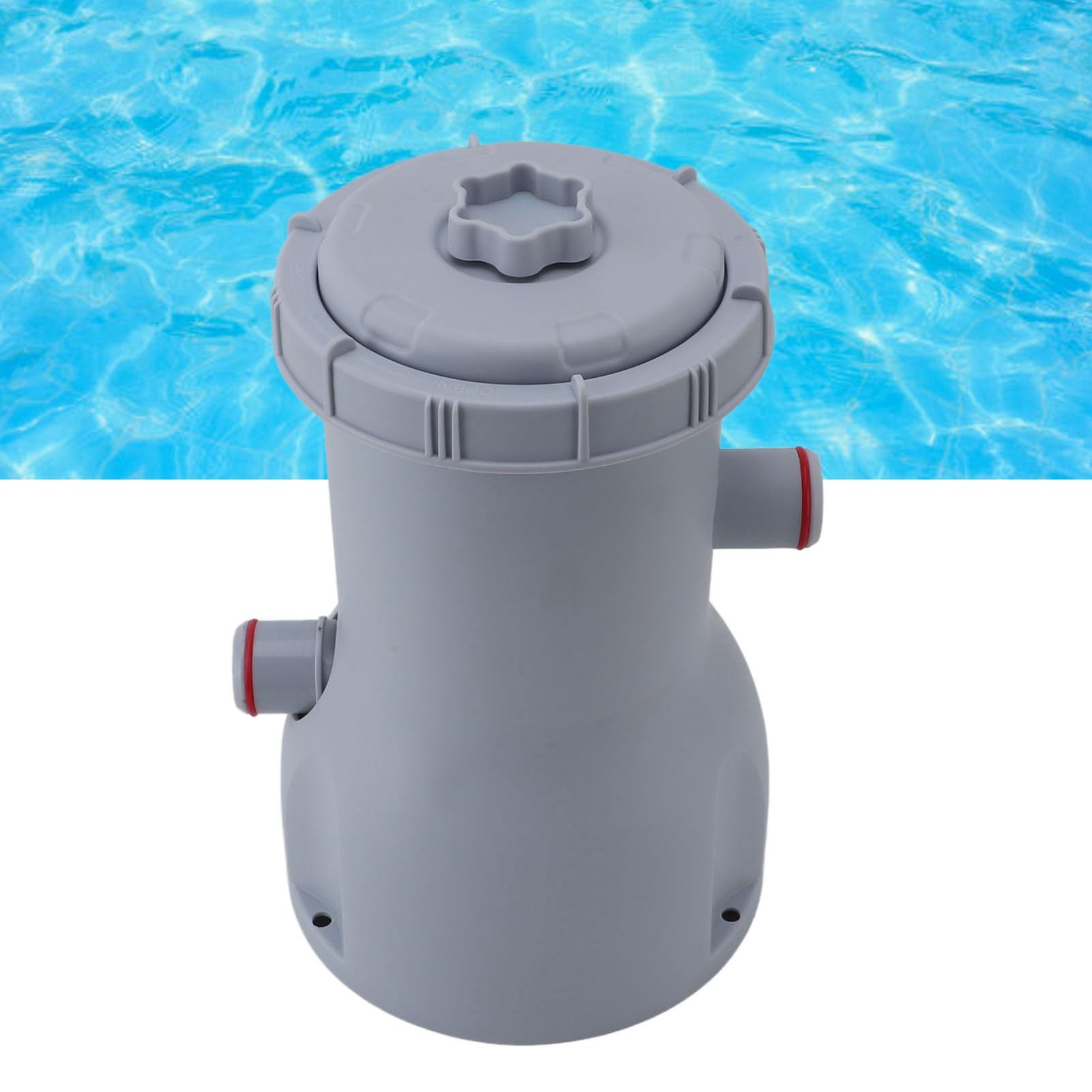 Ensemble de Pompe à Filtre à Cartouche, 35 W, 530 GPH, Débit de Pompe, Système de Pompe à Filtre Transparent ABS pour Piscines Hors Sol avec Volume 1100-14300 L (Prise UE 220V)