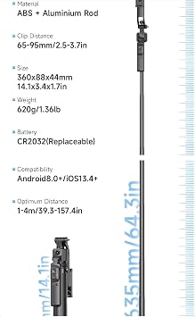 Artificial Intelligence Supported Movable Tripod Stick Gimbal with Smart Tracking Feature