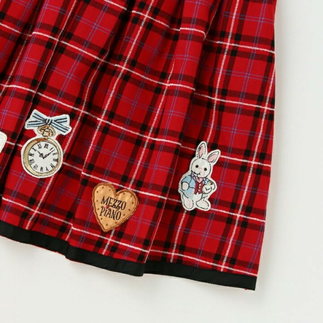 Amazon.co.jp: メゾピアノ アリスモチーフ チェックジャンパースカート