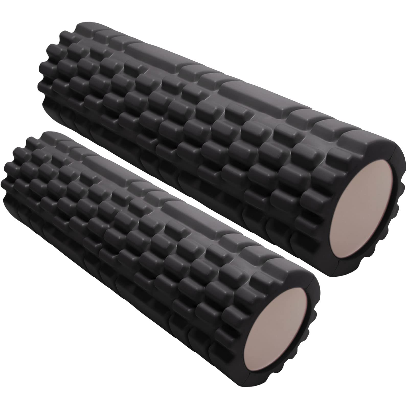 Wesoke Foam Roller Set, High Density Density Deep Tissue Massager for Self Massage Exercise, Back Pain, Legs, Yoga, Relieve Muscles, Physical Therapy, Body Stretching