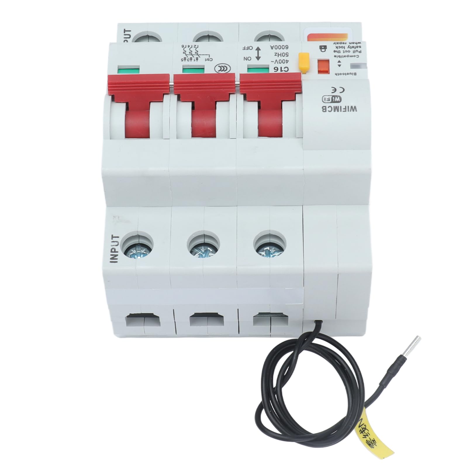 YWBL-WH 3p Interruttore di Controllo Telecomando WiFi per Interruttore Smart con Blocco di Sicurezza, Adatto per il Controllo della Luce Esterna (16A)