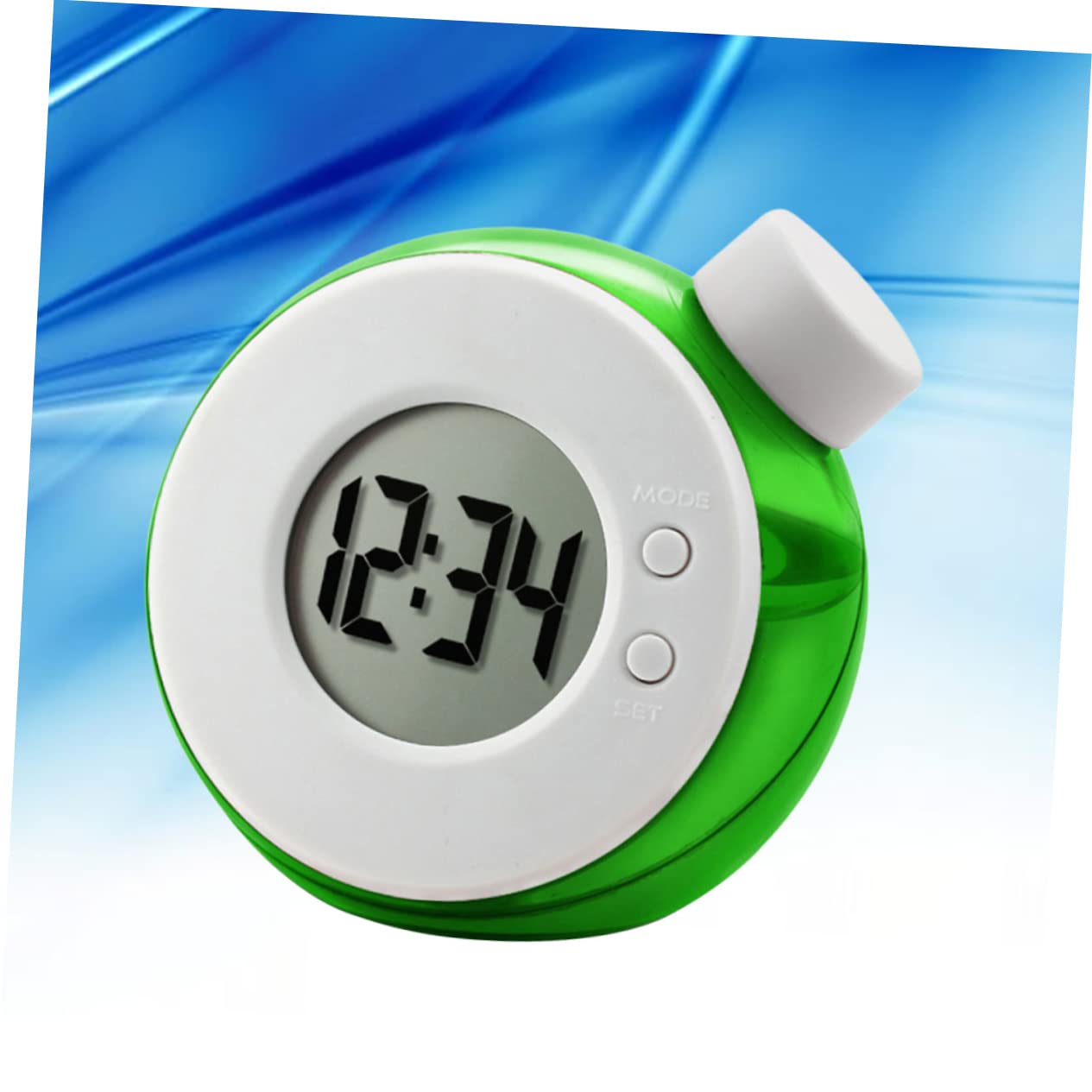 VICASKY Water Energy Clock LED Display Clock Green Color No Battery Required for Home Decor and Utility