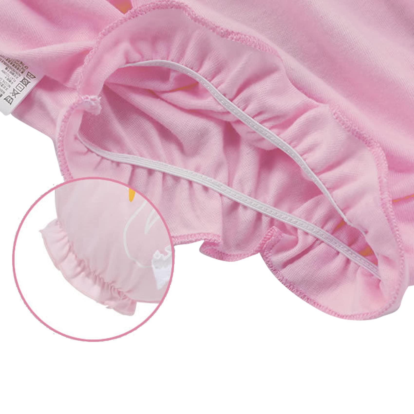 Ropa interior con volantes para bebés, niñas y niños pequeños, pantalones cortos de algodón, paquete de 4