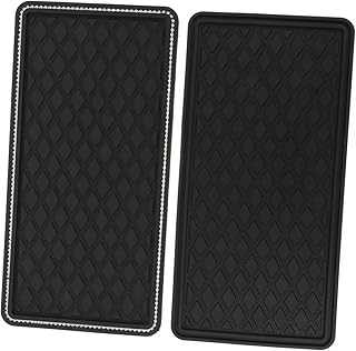 WOONEKY 2 Pçs Tapete Antiderrapante Suporte De Telefone Para Painel De Carro Suporte De Telefone Suporte De Carro Tapete Pegajoso Suporte De Telefone Para Carro Antiderrapante Tapete De