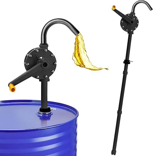 Bomba de tambor de 15-55 galones, flujo de 10 GPM, bombas de barril rotativas manuales, bomba química resistente a la corrosión para transferencia