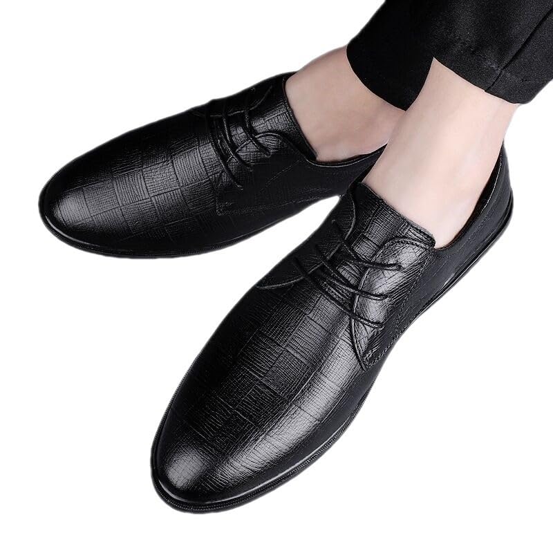 Business Casual Shoe Men's Dress Shoes Classic Lace-up Comfort Soft Men Oxford Leather Fashion Dress Sneakers2