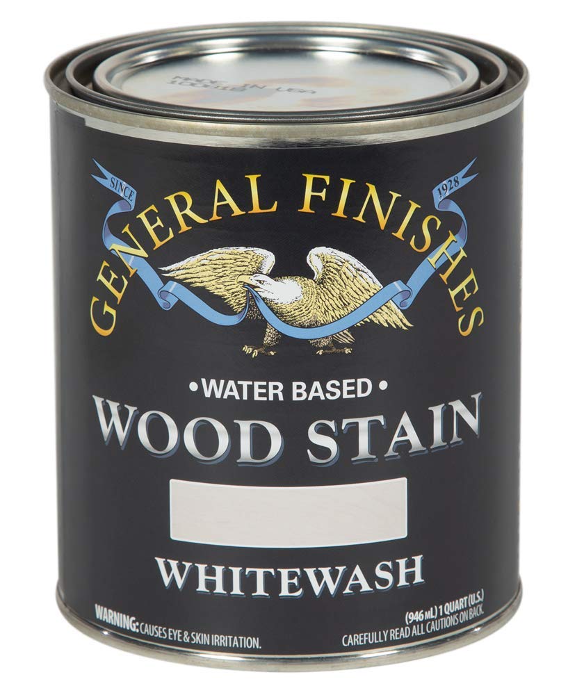 Water Based Wood Stain, 1 Quart, Whitewash
