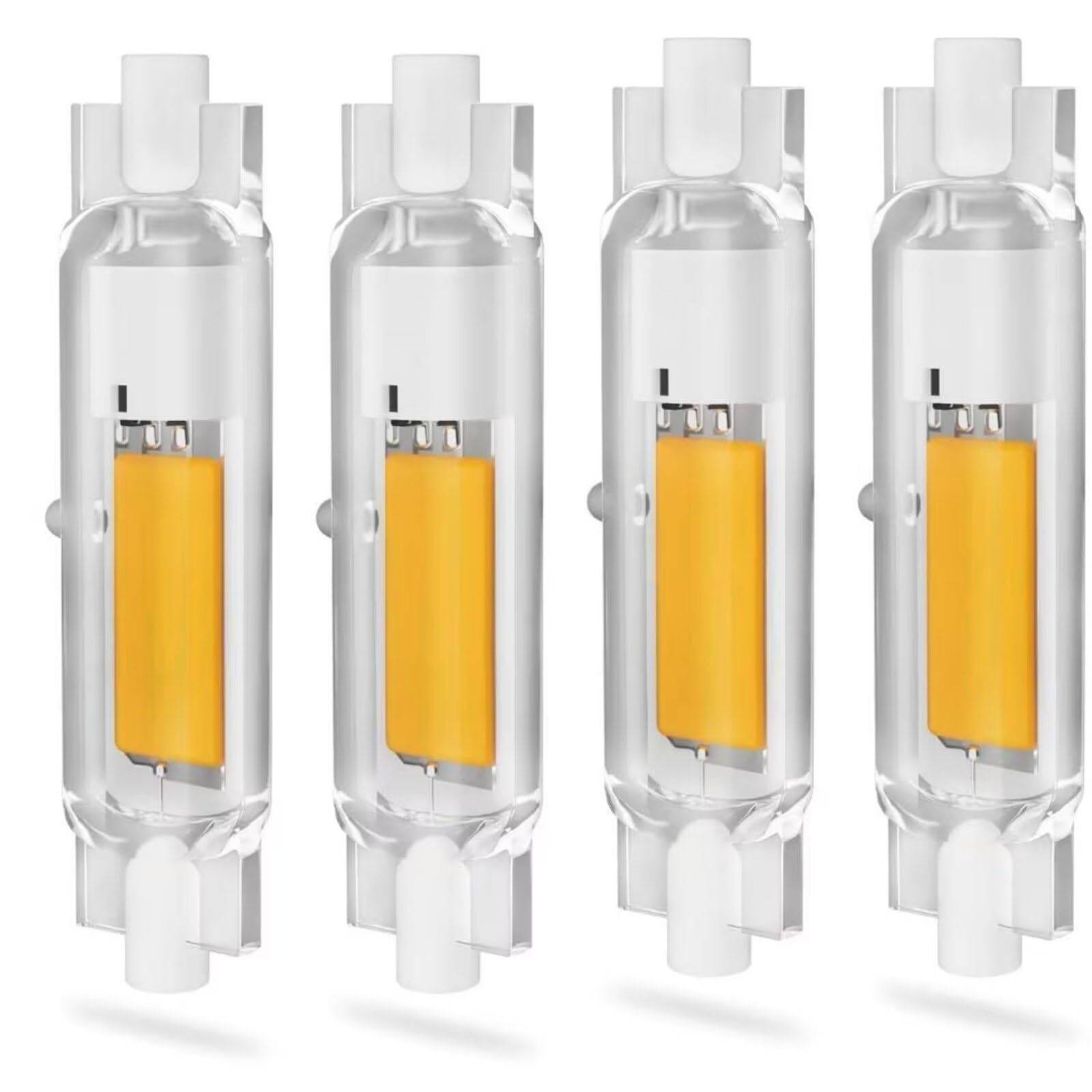 Dvnoua R7S LED Bulb 78mm 20W, R7S Bulb 78mm LED Dimmable Equivalent 200W R7S Halogen Bulbs, Warm White 3000K, 2000LM, Flicker-Free, 360° Light Angle, Energy Saving R7s Bulbs, 4 Pack