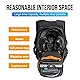 JFG RACING Motorrad Rucksack,Helm Rucksack Wasserdicht,Gepäcktasche Multifunktionstasche,Hartschalen Rucksack Kohlefaser für Fahrradtasche Supermoto Straßenmotorrad Rennmotorrad Schwarz