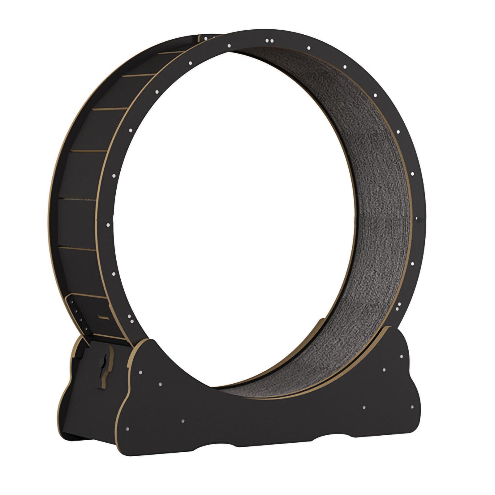 Cat Exercise Wheel, Cat Spinning Wheel Exerciser,cat Treadmill, Cat Climbing Frame, Silent and Non-Stuck, Suitable for Indoor Cat Fitness Wheels M Highfiber-Black