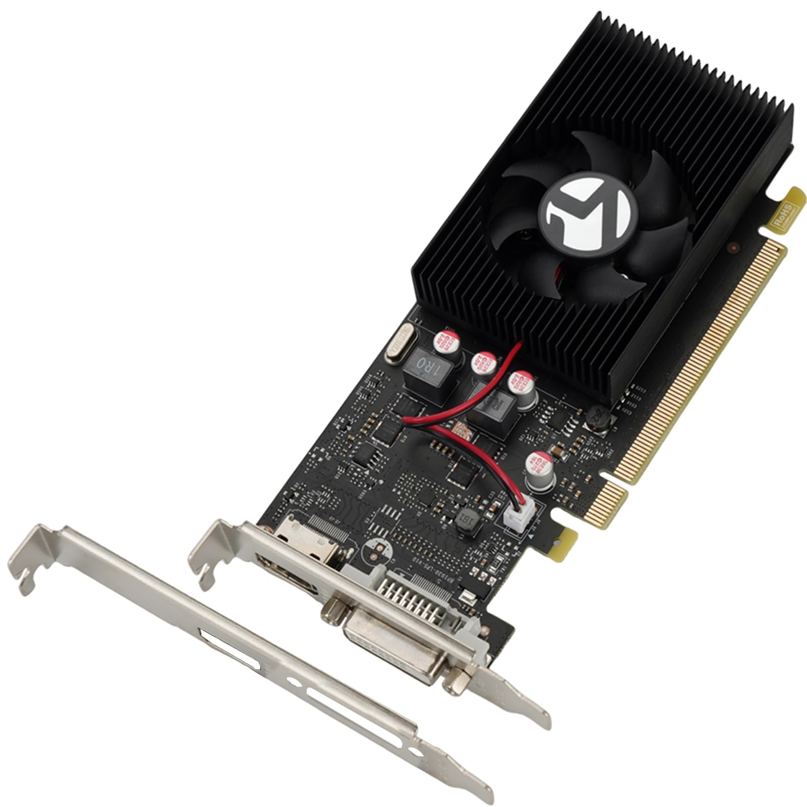 MAXSUN Cartes Graphiques Geforece GT 1030 Carte Graphique 2 Go GDDR5 64 Bits PCIe 3.0 DirectX 12 ITX HDCP Ready Low Profile