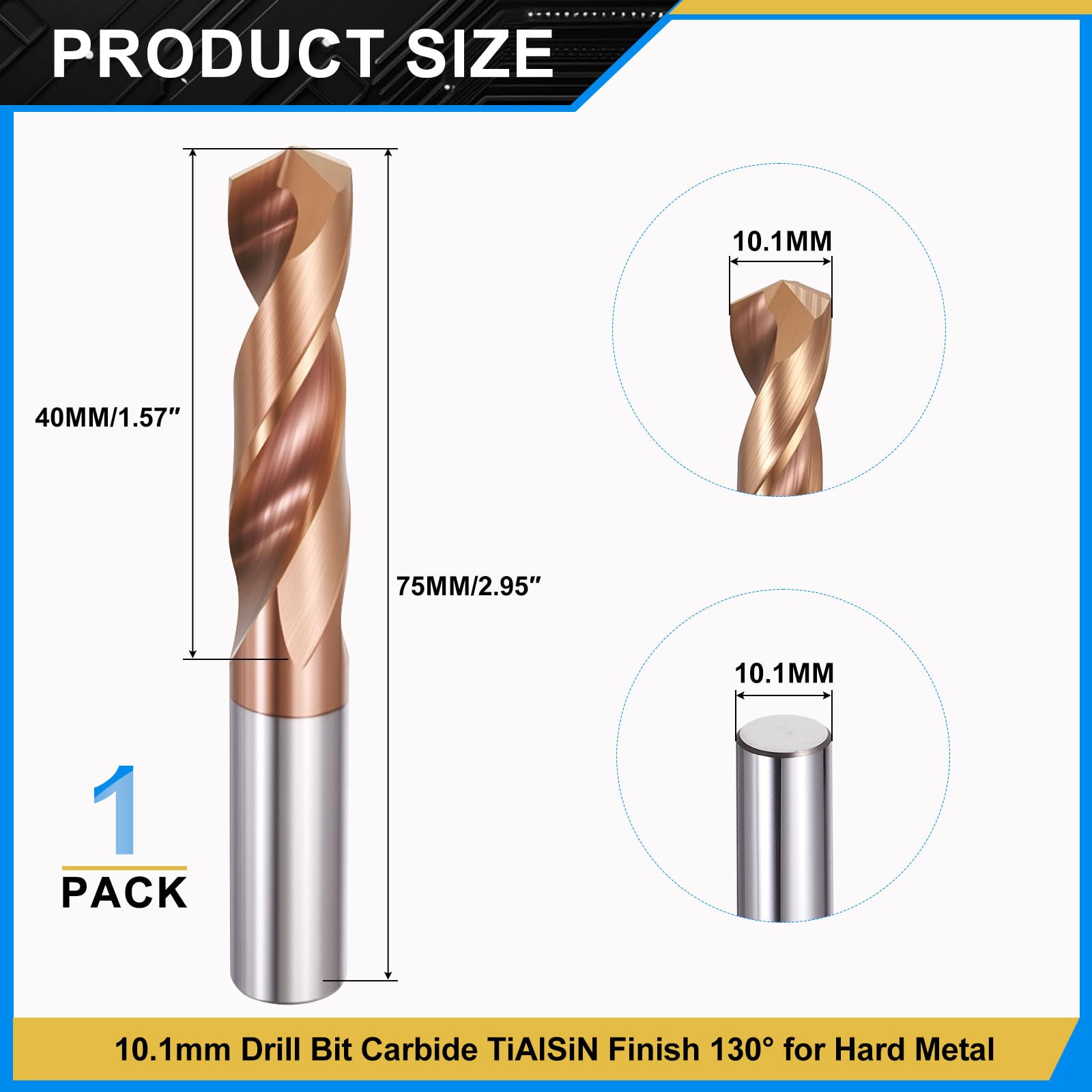 PATIKIL 10.1mm Drill Bit - Image 2