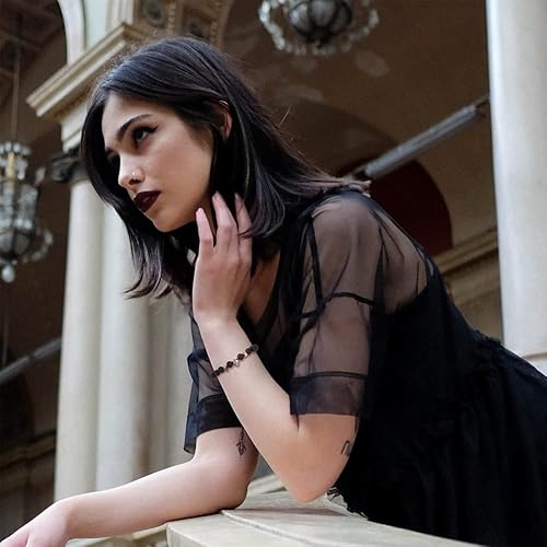 Miniatura 4 de Beadthoven - 50 cuentas de calavera de Halloween de 10 estilos, cuentas de calavera de plata antigua, espaciadores surtidos de mini cuentas de