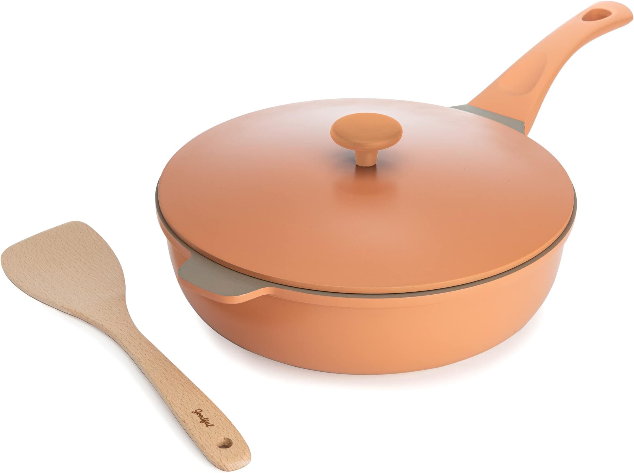 All-in-One Pan, Nonstick, Durable Cast Aluminum Body and Lid, Multipurpose Design replaces your fry, deep sauté or skillet, sauce pan, jumbo cooker, saucier and more, Dishwasher Safe Pots and Pans Set