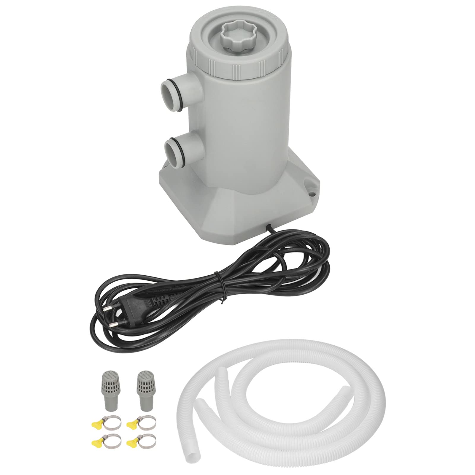 Bomba de Filtro de Cartucho de Piscina sobre el Suelo, Bomba de Filtro de Cartucho de 75 W, Agua Circulante, Elevación de 2,5 Metros, Resistente Al Agua, bajo Ruido, 2000 L/h