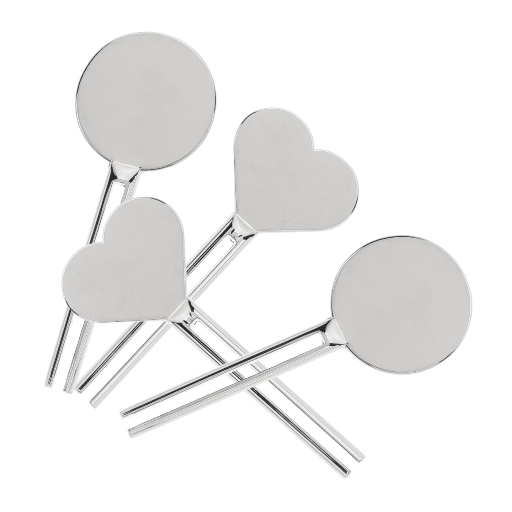 Beavorty Toothpaste Tube Squeezers 4pcs Metal Manual Squeezers Tube Wringers Zinc Alloy Toothpaste Holder Round Heart Design Easy to Use