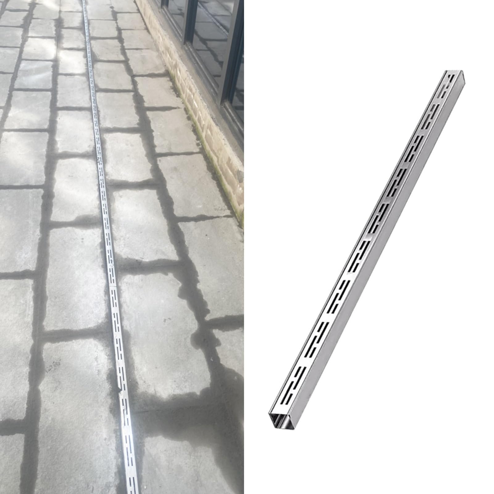 Cubierta de drenaje de acero inoxidable de 39.4 pulgadas: colador de zanja