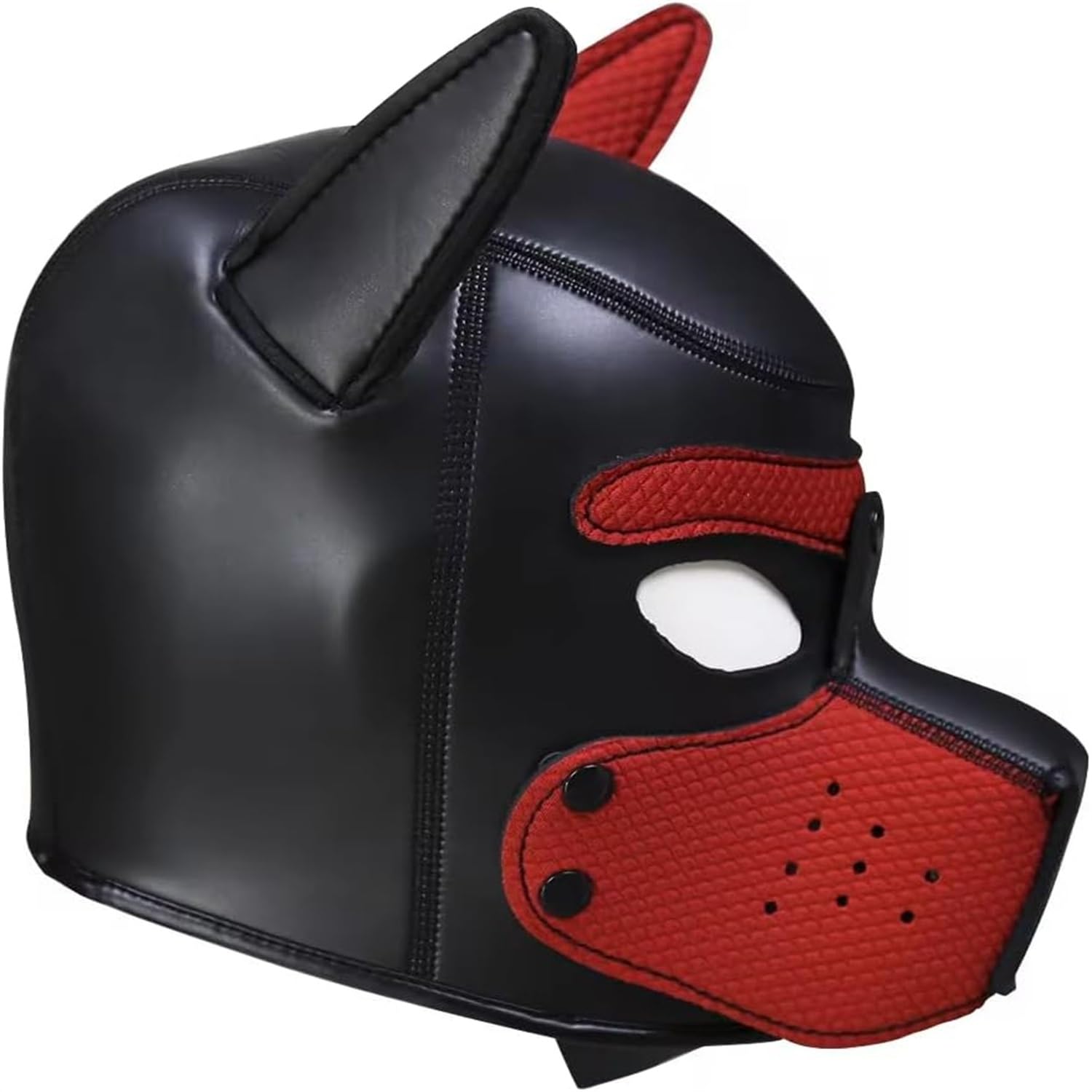 Maschera In Neoprene Per Cucciolo - Con Colletto Rimovibile, Per Cosplay E Halloween - Taglie L E XL, Morbida Ed Elastica