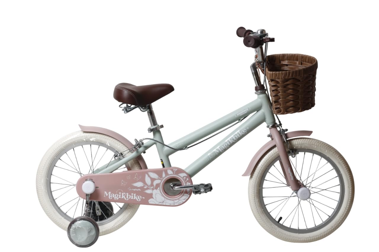 Antonella - Bicicleta para niña de 4 a 6 años con Cesta, tamaño 16"