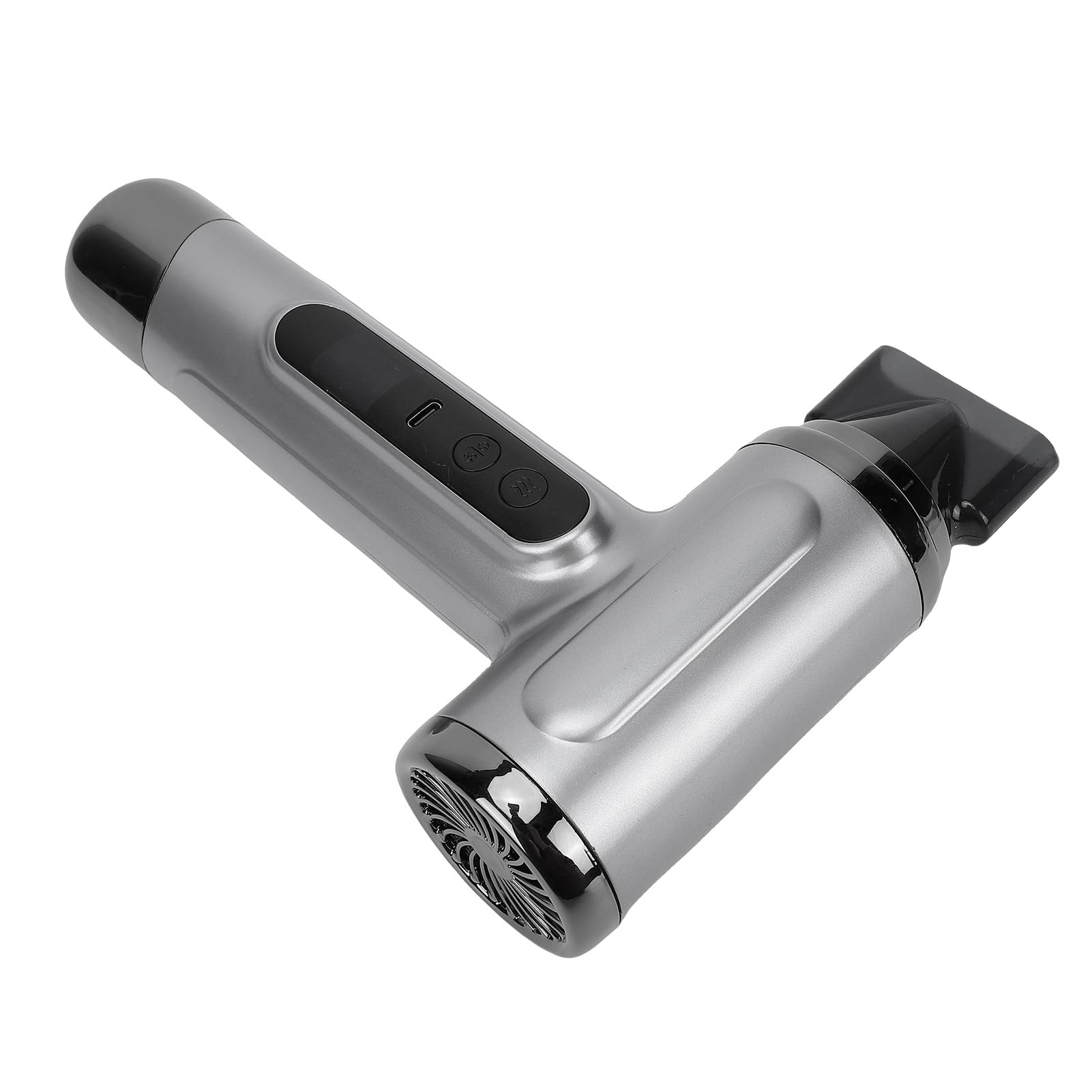 Sxhlseller Secador de Pelo Inalámbrico con Batería de 15600 MAh, Secador Portátil de Viento Frío y Caliente Recargable de 200 W para Viajes y Camping, Diseño USB Gris