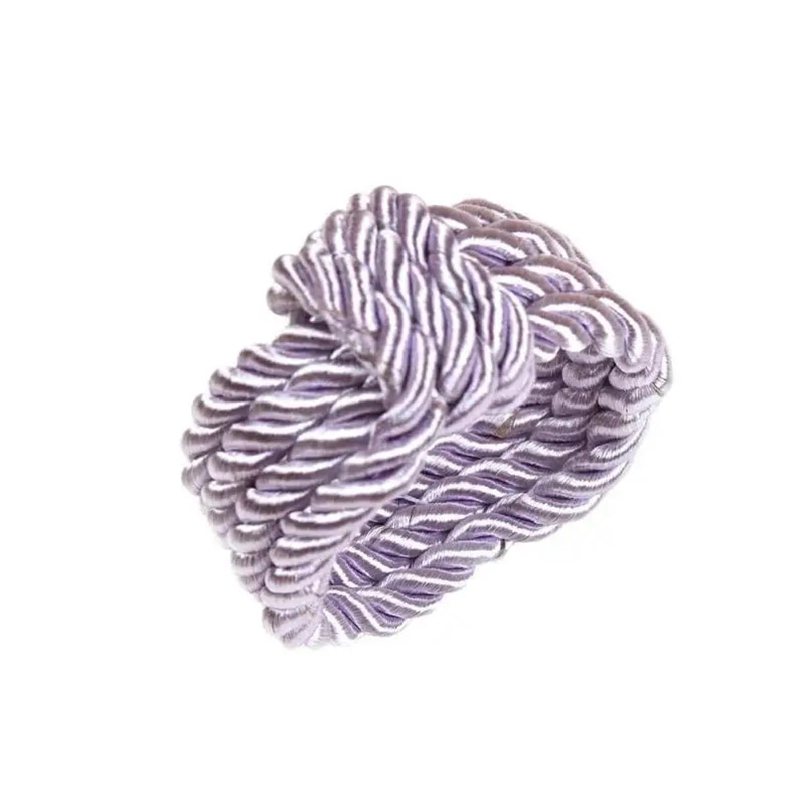 10pcs Woven Rope Napkin Rings Christmas Table Decor Gold Buckle for Restaurant Wedding Home