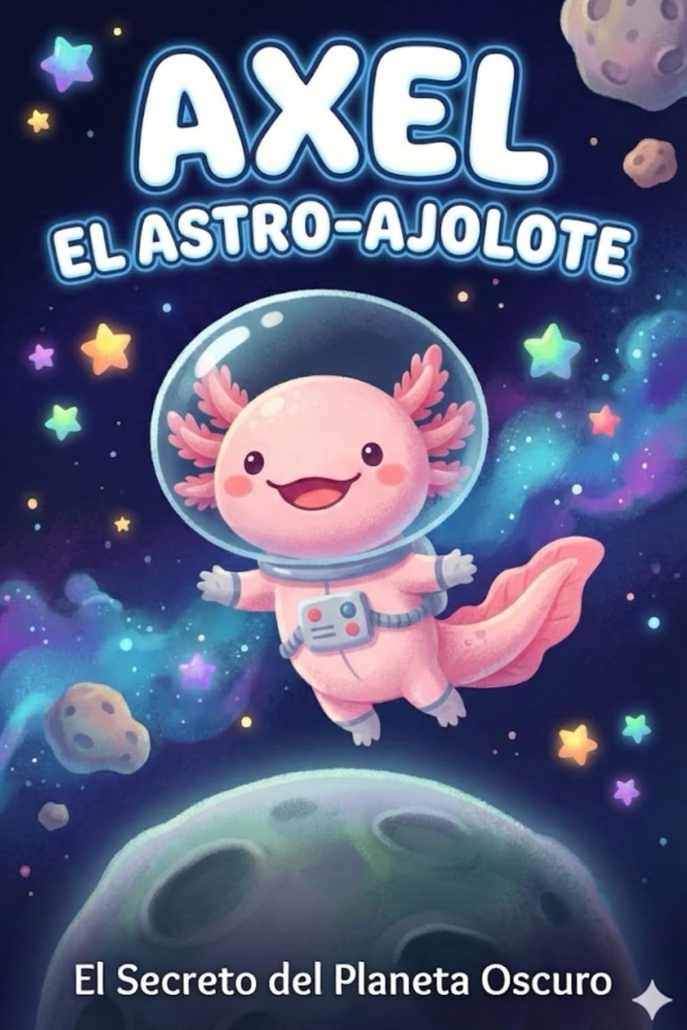 Axel el Astro-Ajolote: El Secreto del Planeta Oscuro: Una historia espacial sobre el valor y el miedo a la oscuridad para niños (4-7 años)