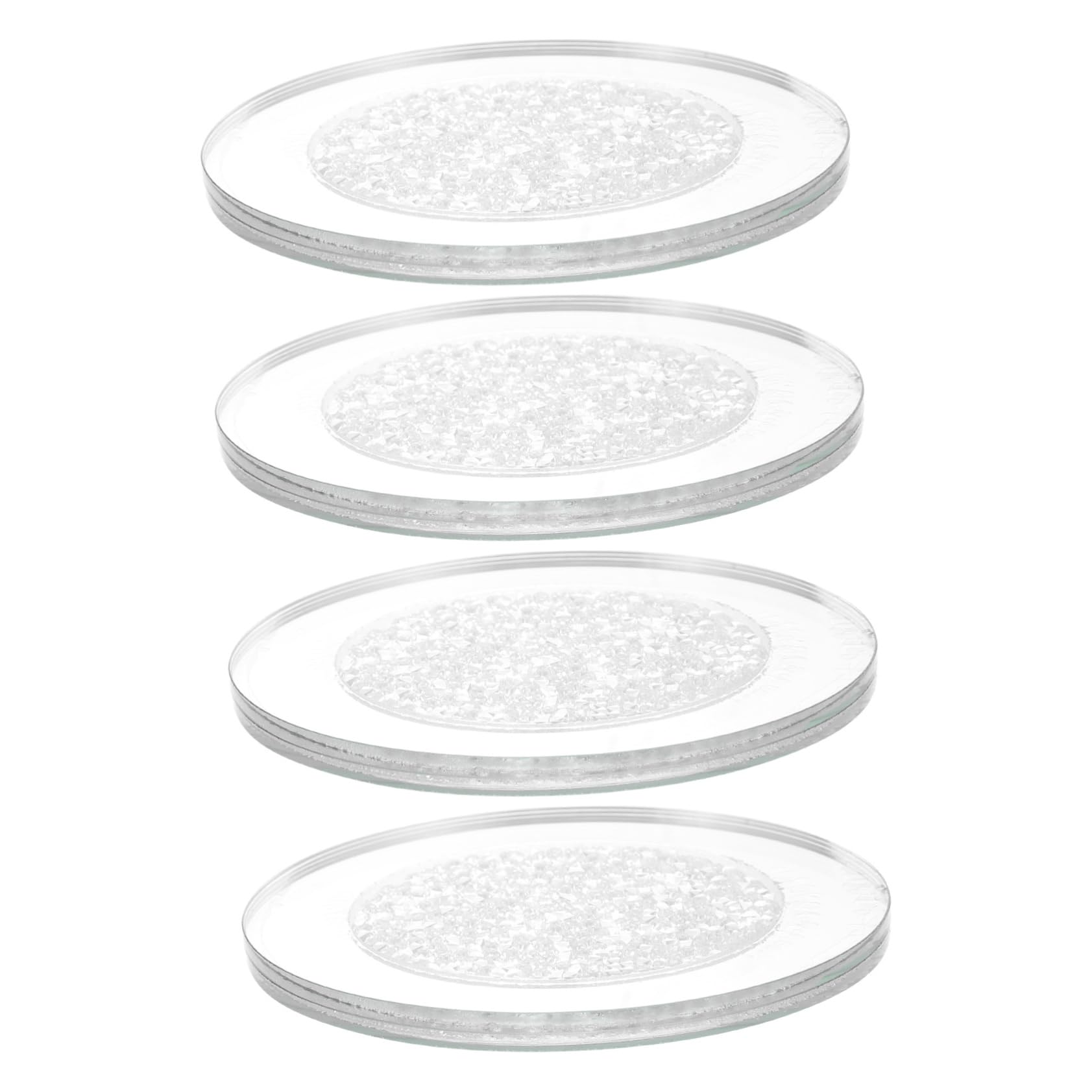 MAGICLULU Set Mit 4 Stilvollen Wärmeisolierenden Glasuntersetzern Für Zuhause Bar Und Restaurant