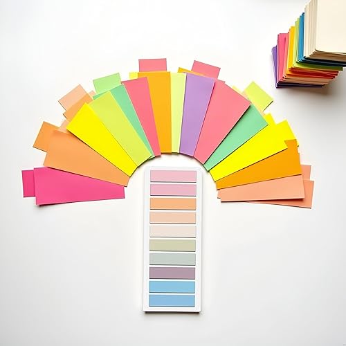 Miniatura 4 de 200 notas adhesivas coloridas, blocs de notas autoadhesivas transparentes, pestañas adhesivas para notas, notas adhesivas para cuadernos,