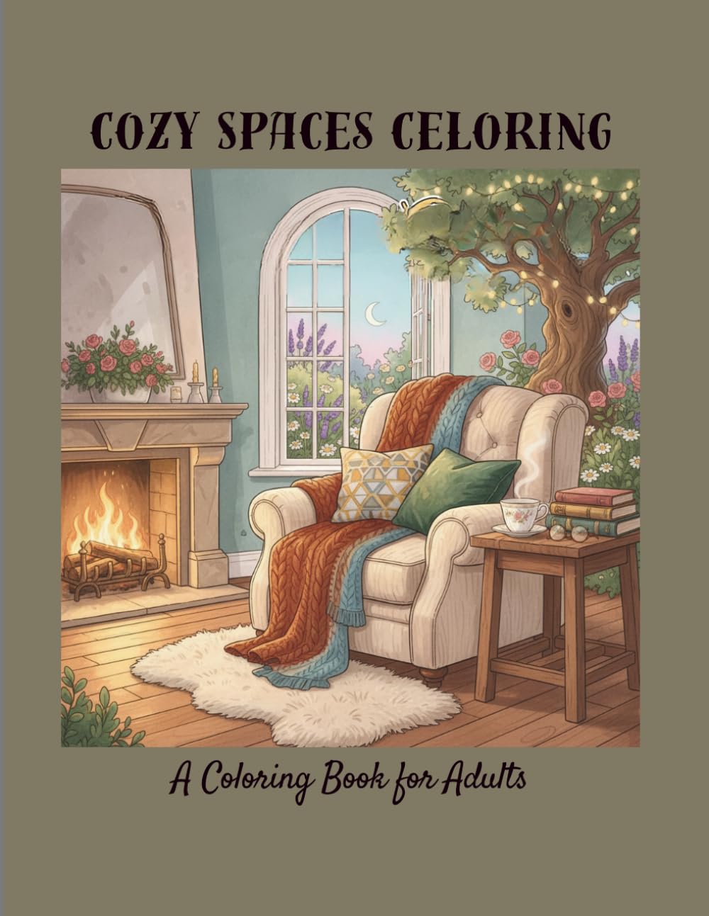 Cozy Spaces Coloring Book: A Relaxing Adult Coloring Book Featuring 50 Hygge-Inspired Rooms, Warming Fireplaces, and Serene Nooks for Stress Relief