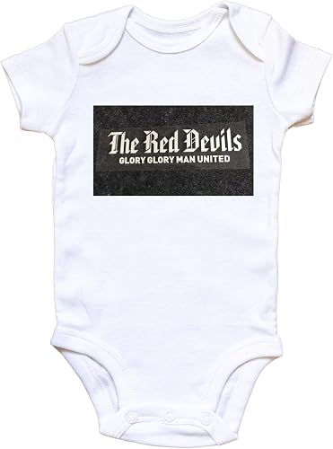 Katz Designs - Short Sleeve Baby Vest - Glory Glory Man United (New Born) (New Born)