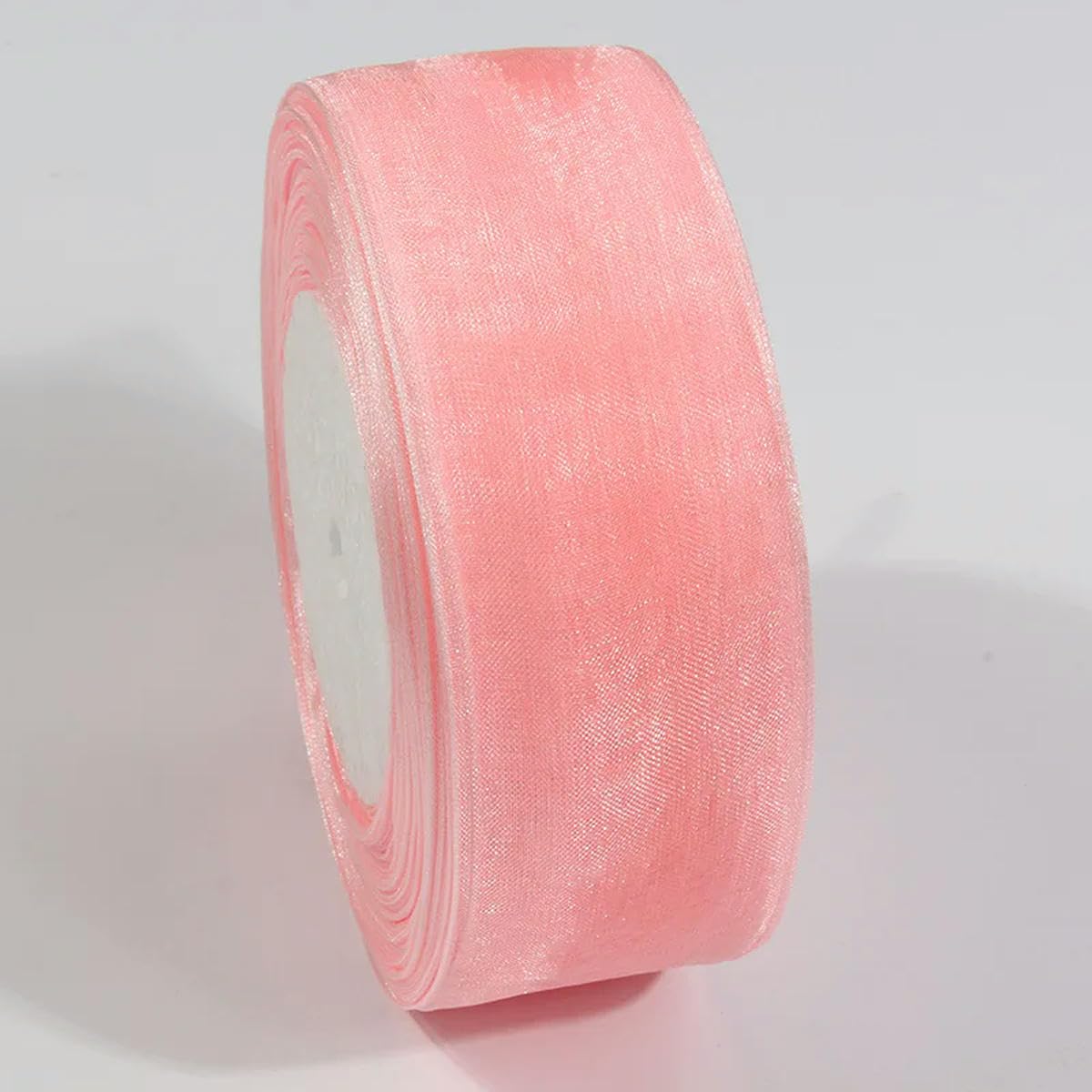 CIVIOOH 50 Yards Sheer Chiffon Ribbon Organza Satin Ribbons for Gift Wrapping Wedding Decoration Bouquets Party DIY Crafts