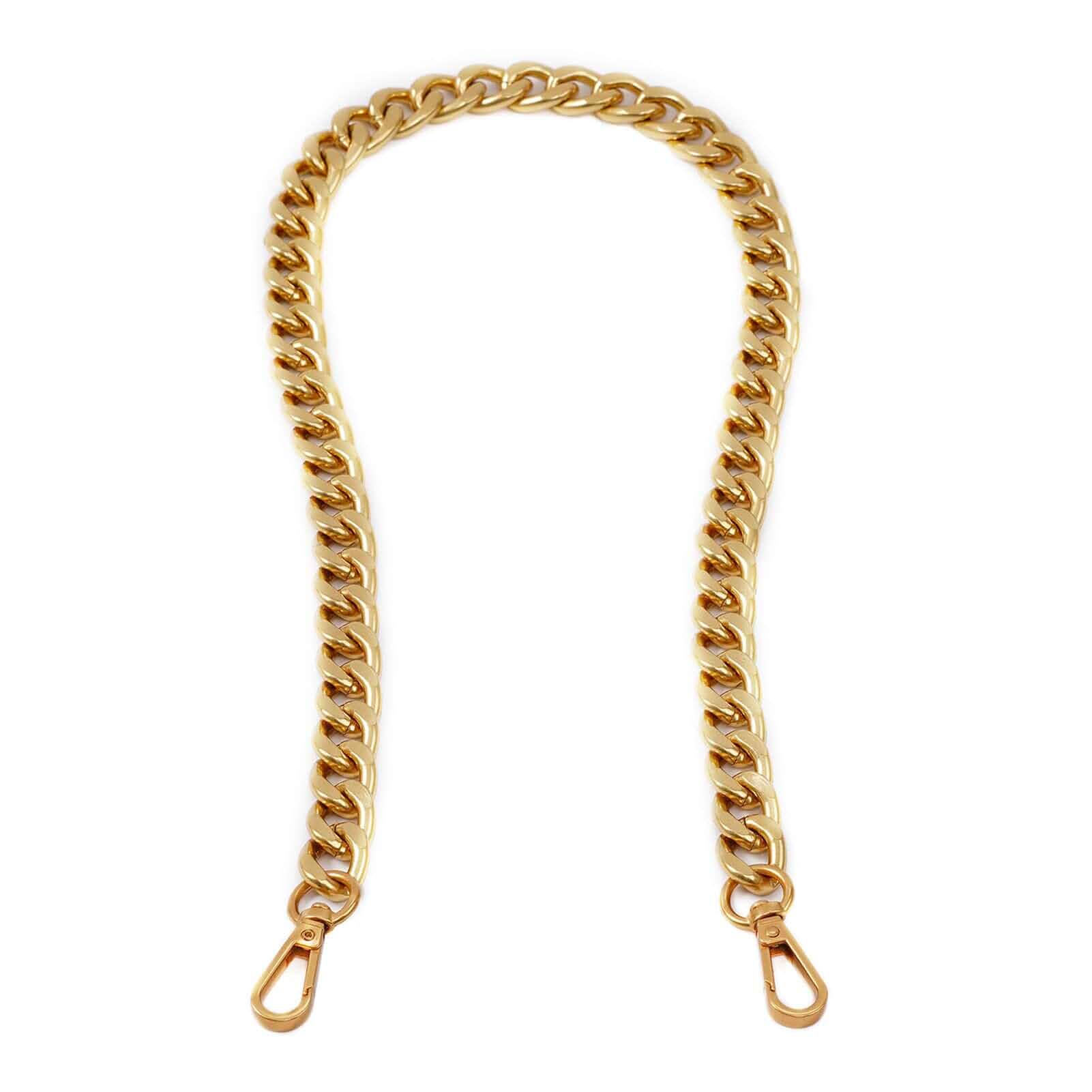 Xiazw Medium Size Fabulous Metal Shoulder Crossbody Purse Strap Replacement Bag Chain Accessories (26‘’, Antique Gold)