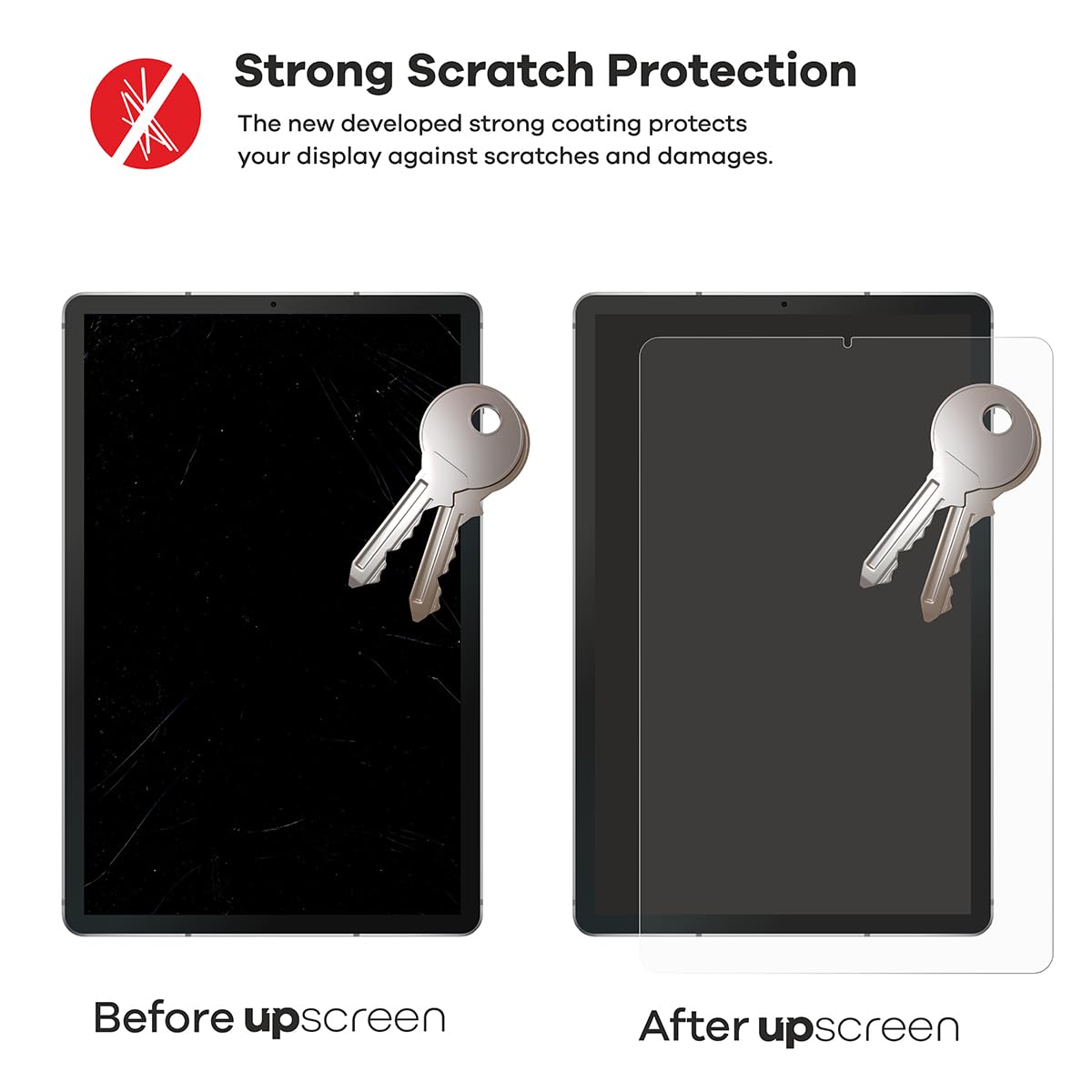 upscreen Pellicola Protettiva per Wacom Cintiq 22HD | , Chiara Protezione Schermo Made in Germany, Anti-Graffio Trasparente Mounting Kit