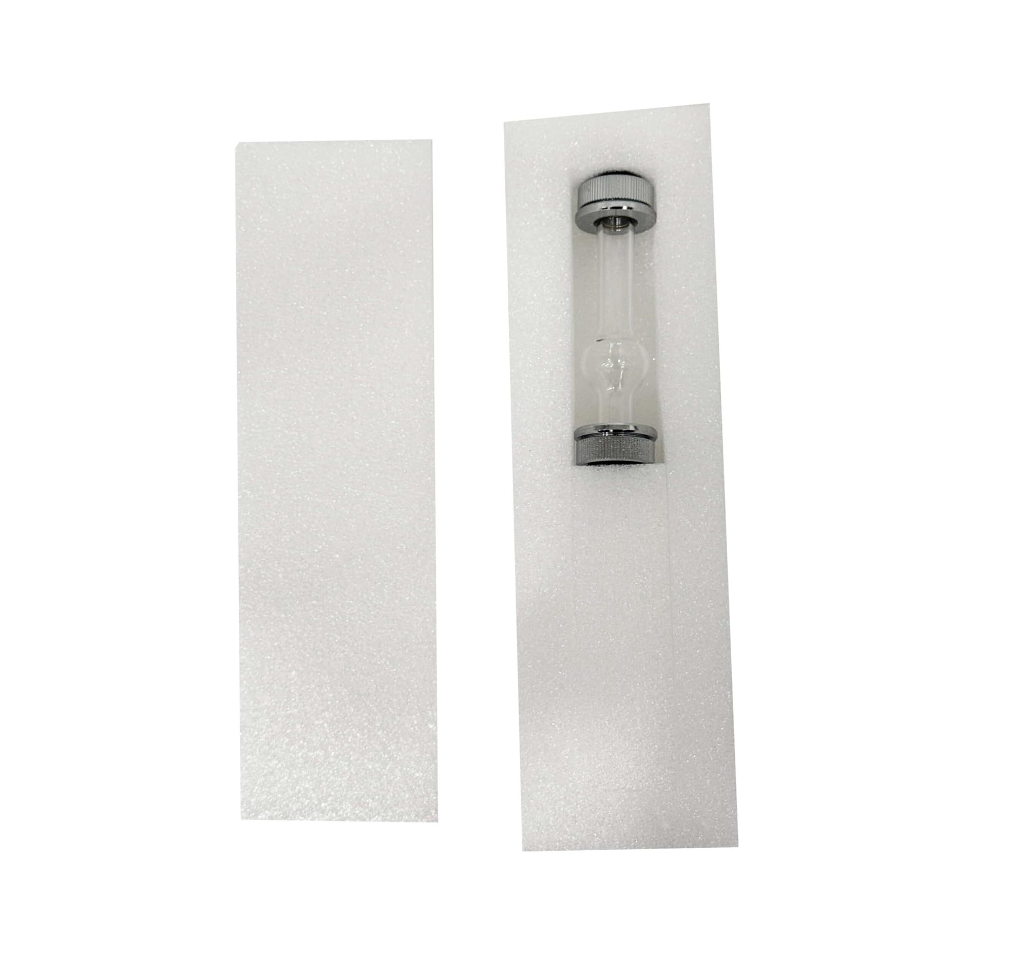 Polarímetro de tubo de vidrio de 100 mm - Celda de muestra de 20 ml con dispositivo de trampa de burbujas