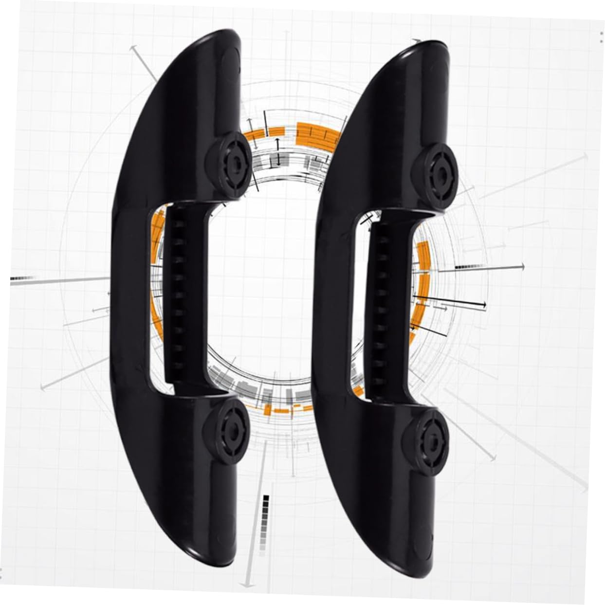 GANAZONO 3pairs Kayak Fixed Buckle Clips Holders for Canoes Docks Boats Easy Installation No Fixing Screws Included for Outdoor Watercraft Activities