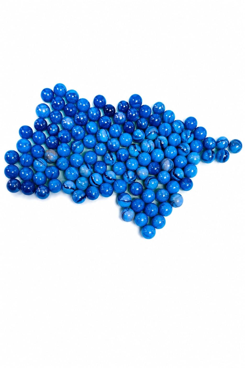 Blue Glass Marble Balls, 100 Pieces, 12-13 mm, Smooth Round Finish, for Kids Games, Decoration and Crafts-picture-11
