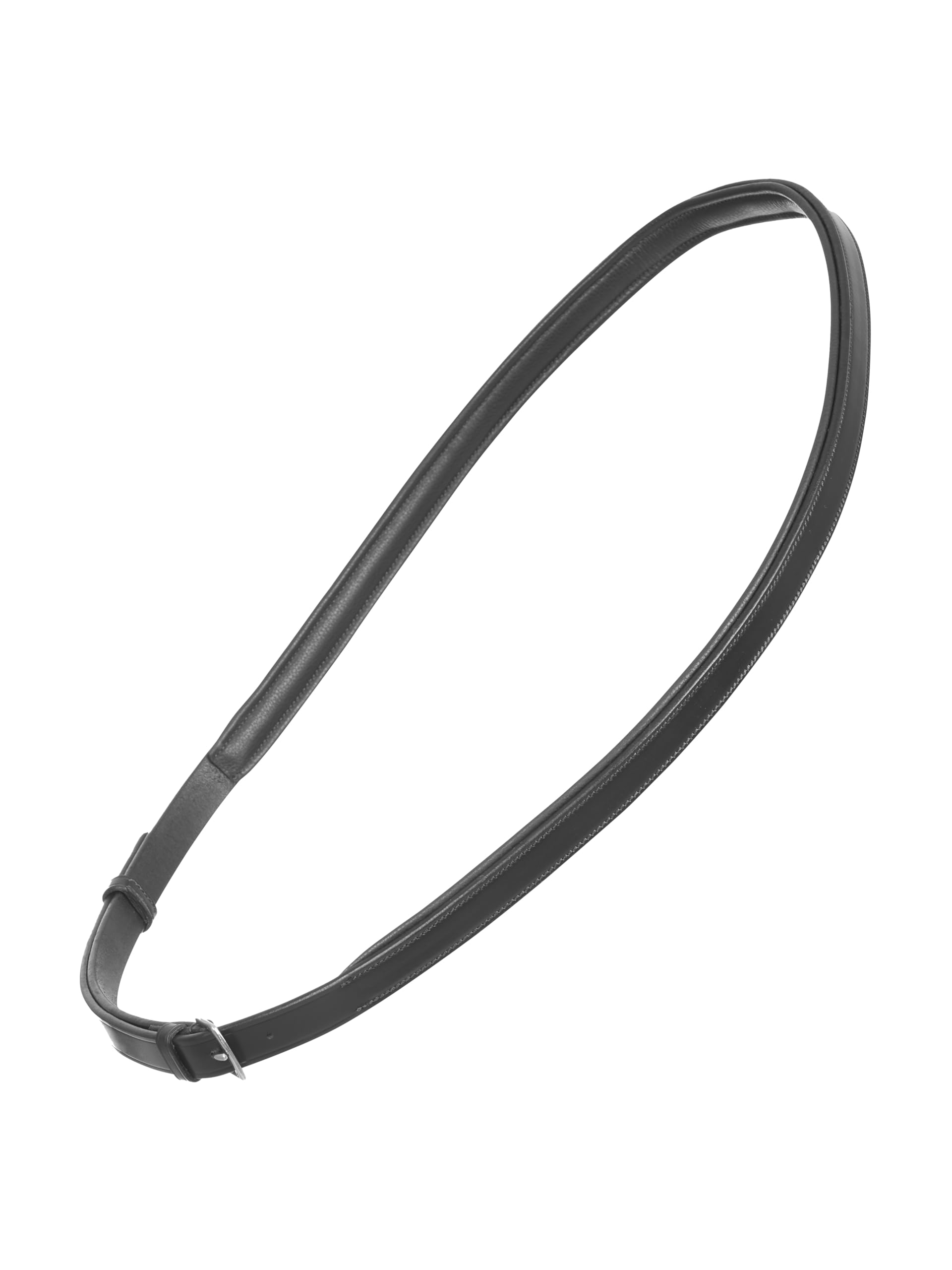 LeMieux Leather Neck Strap - Pre-Oiled Leather - Provides Extra Security in Saddle - One Size - Black