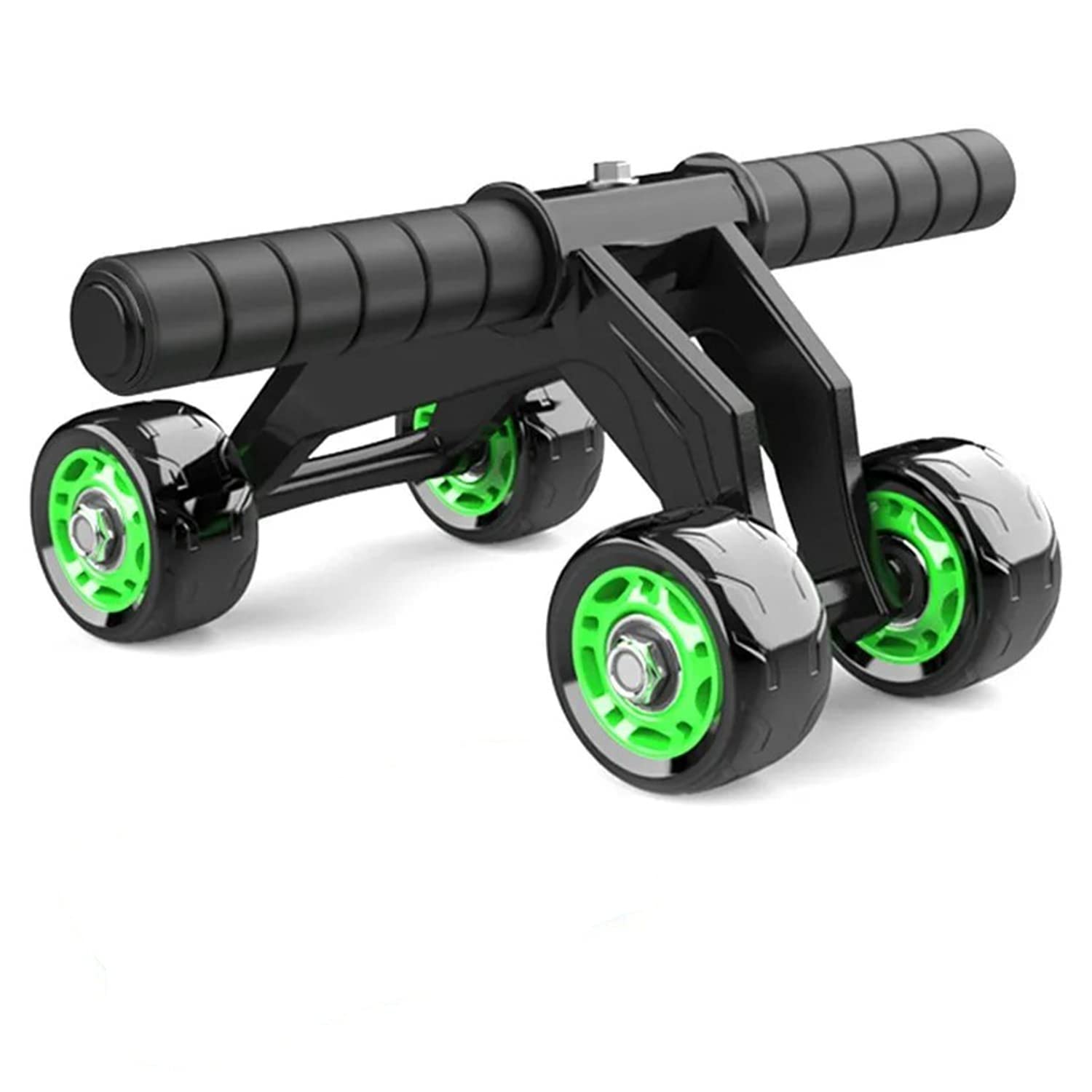 Xsurefit Premium Abdominal Ab Roller with 4 Wheel Exercise Equipment for Workout with Knee Pad Mat - Multicolor