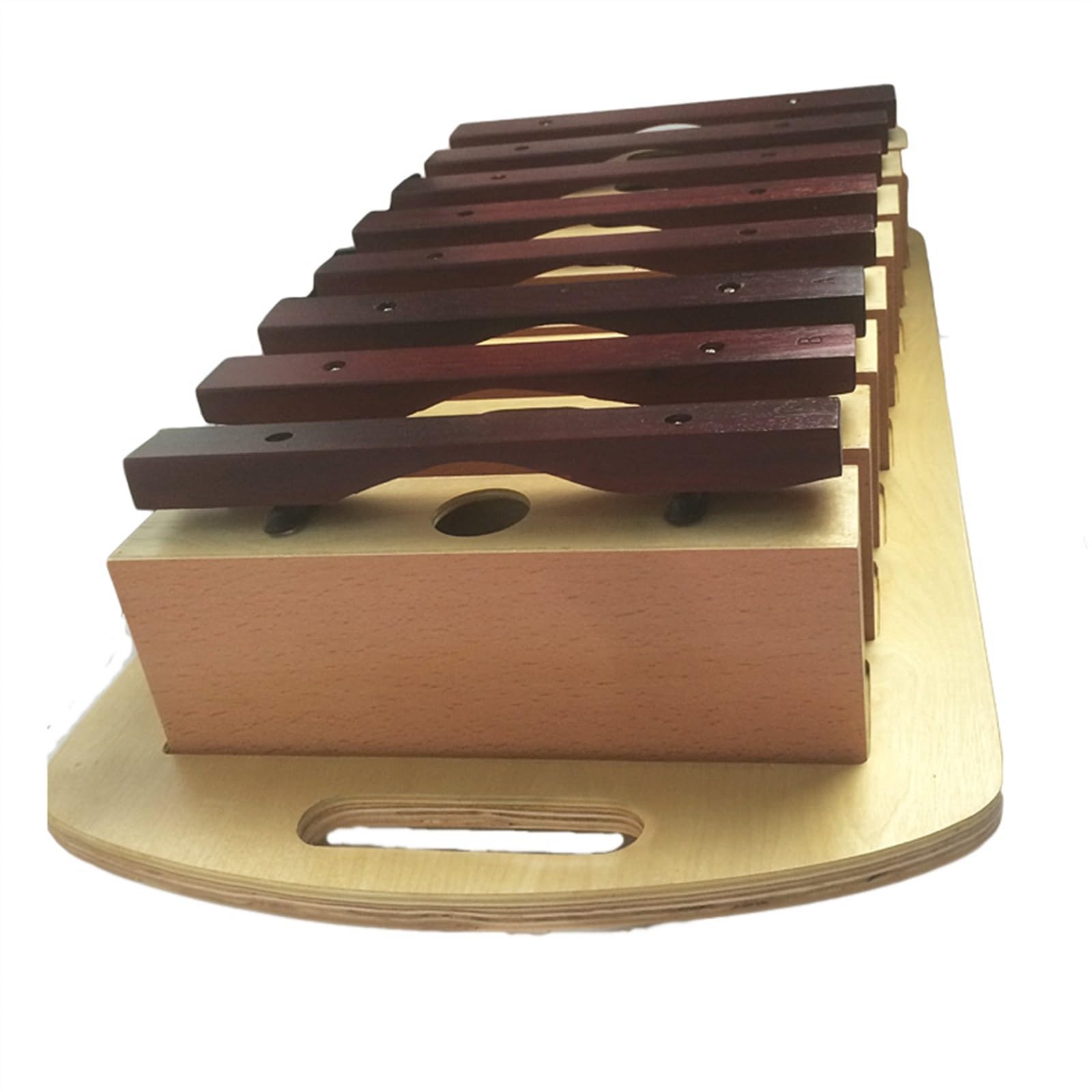 Instrumento de percusión Glockenspiel de ladrillo de 8 tonos de secoya grande tipo eco Kit De Glockenspiel Profesional