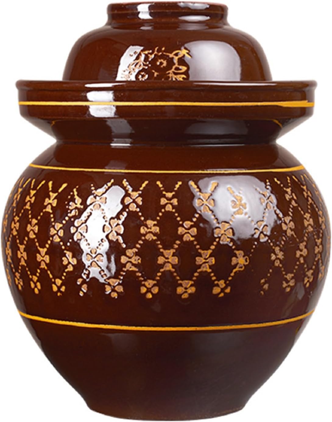 Bafnsiji Large Pickle Jar with Lids, Traditional