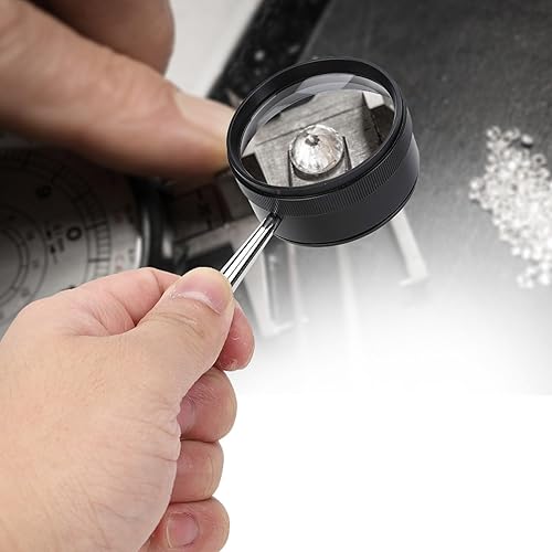 Miniatura 3 de Lupa de identificación, lupa de metal de 0.394 x 1.969 in para identificar sellos de joyería