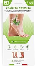 FIT Therapy – Cerotti Antidolorifici e Antinfiammatori Caviglia - per Distorsioni, Tendinite, Artrite, Borsite – NON SCALDA, Impermeabile, Senza Farmaci, Dura 5 Giorni (10 cerotti)
