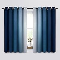 Vista 50 de SimpleHome Ombre Room Darkening Curtains 96 inches Length for Bedroom,Grommet Gradient Light Blocking Beige Gradient Window Curtains for Living