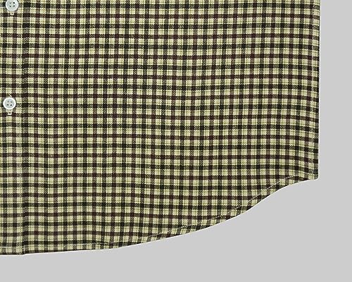 Image of GHPC Cottswool Winter Wear Woolen Gun Club Checks Full Sleeves Regular Fit Formal Shirt for Men