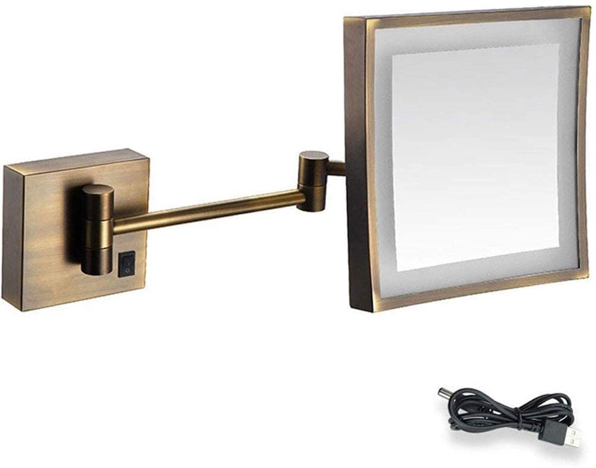 Miroir grossissement 3X de salle de bain réglable pour maquillage