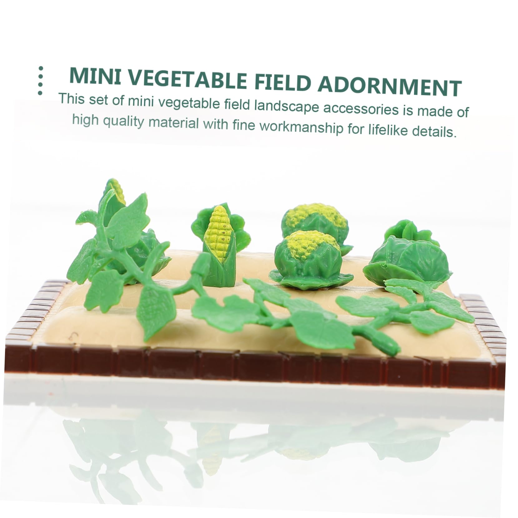 NUOBESTY Kit Per Orto in Miniatura Per Casa Delle Bambole - 1 Set Di Modellini Di Orto in Miniatura Con Attrezzi Agricoli Per Giardino