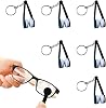 Eyeglass Cleaner Tool, Glasses Cleaning Clip - 6 Fingerprint Erasers with Key Chain - Soft Cleaning Tool for Lens and Cell Phone Northscratch Glass Accessories