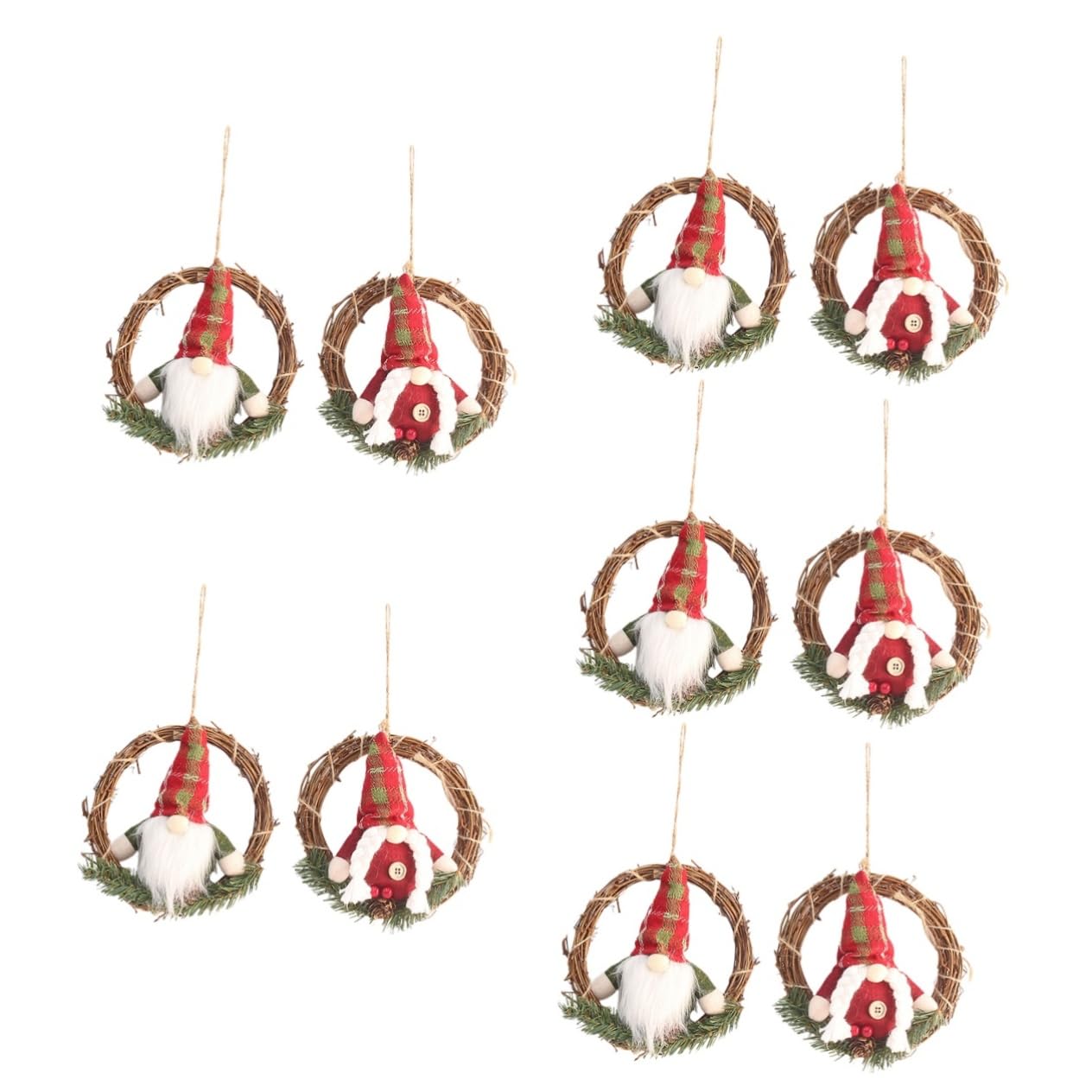 TOPBATHY 10 Pezzi Ghirlanda Di Vite Di Natale Ghirlanda Di Finestra Di Natale Ghirlanda Di Natale Artificiale Appesa Ghirlanda Di Natale Ghirlande Per Porta D'Ingresso Decorazioni Per La