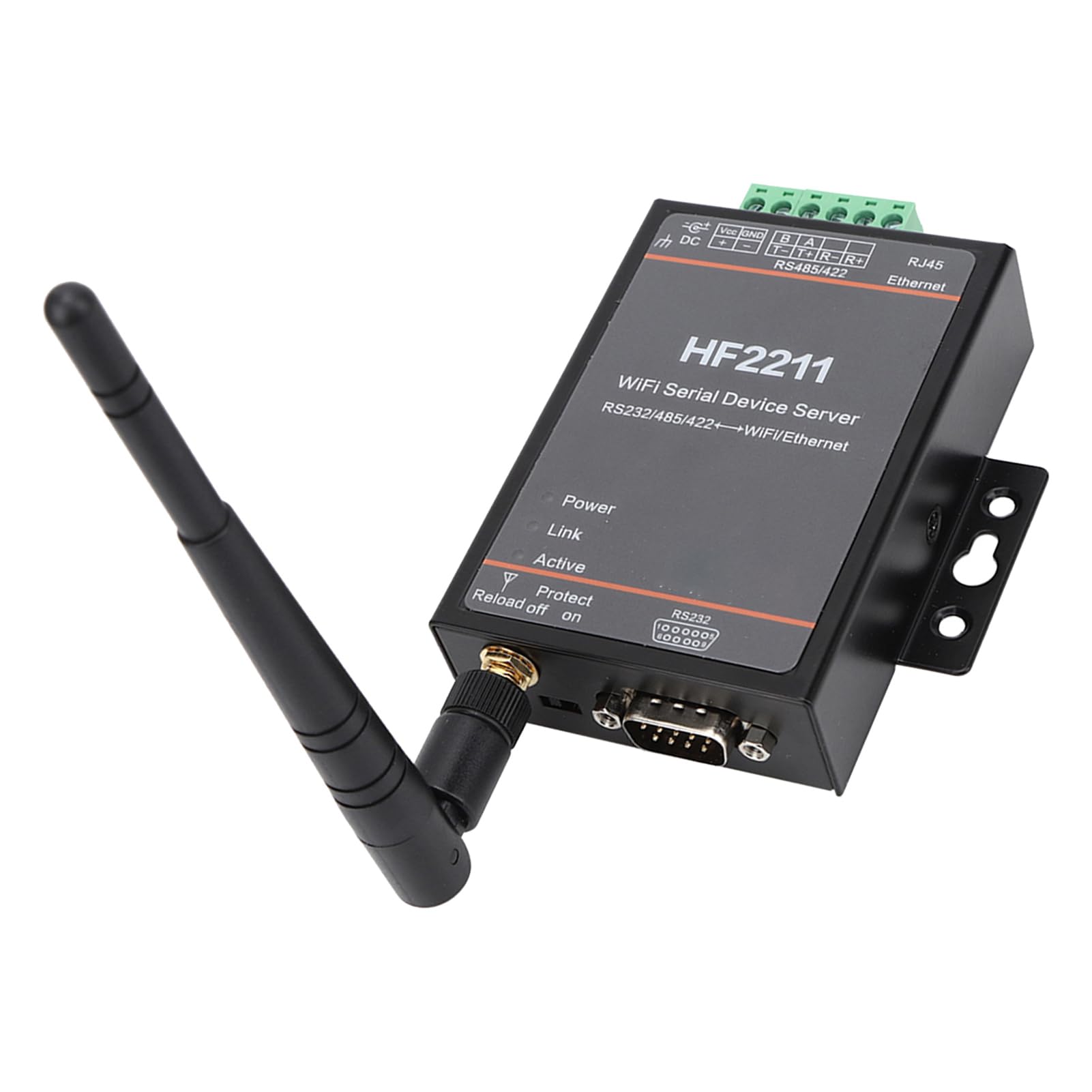 HF2211 Serial Port Server RS232 RS422 RS485 zu WiFi Ethernet DTU 5-36 VDC MCU 8 MB SRAM 4 MB Flash ECos OS